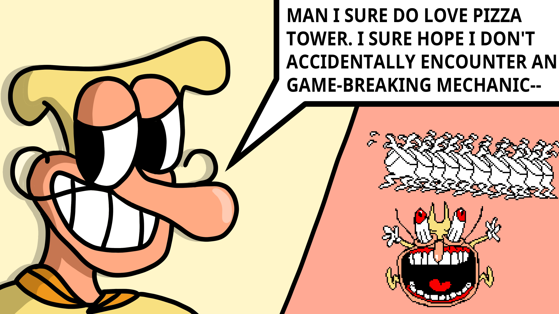 Hey Italian Man, remember the time I paused and-- ah, AHHHHHHHHHH.